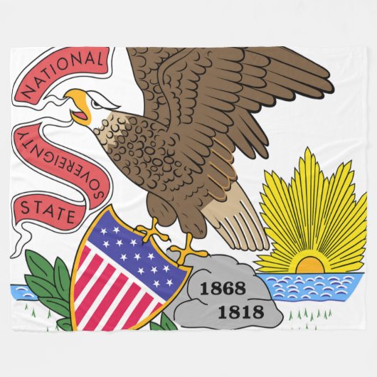 Flag Fleecedecke (Vorderseite (Horizontal))