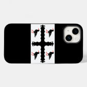 Flag Flintshire Case-Mate iPhone Case (Rückseite (Horizontal))