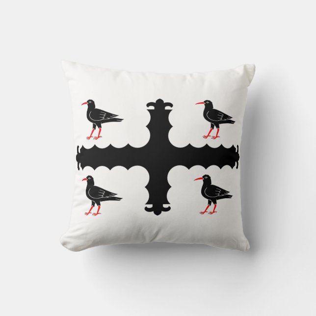 Flag Flintshire Throw Kissen (Vorderseite)