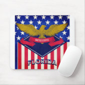 Flag Florida USA Mousepad (Mit Mouse)