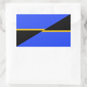 Flag Folsom, Kalifornien Rechteckiger Aufkleber (Tasche)