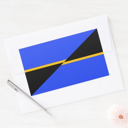 Flag Folsom, Kalifornien Rechteckiger Aufkleber (Umschlag)