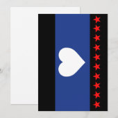 Flag "Foot Pride" Feiertagskarte (Vorne/Hinten)