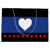 Flag "Foot Pride" Große Geschenktüte (Rückseite)