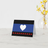 Flag "Foot Pride" Karte (Gelbe Blume)