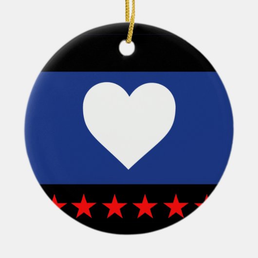 Flag "Foot Pride" Keramik Ornament (Vorne)