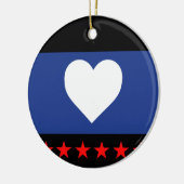 Flag "Foot Pride" Keramik Ornament (Links)