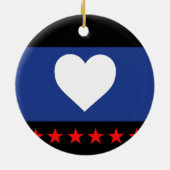 Flag "Foot Pride" Keramik Ornament (Hinten)