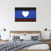 Flag "Foot Pride" Leinwanddruck (Insitu (Schlafzimmer))
