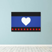 Flag "Foot Pride" Leinwanddruck (Insitu (Holzboden))