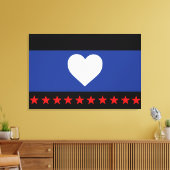 Flag "Foot Pride" Leinwanddruck (Insitu (Wohnzimmer))