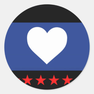 Flag "Foot Pride" Runder Aufkleber