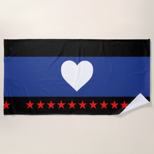 Flag "Foot Pride" Strandtuch (Vorderseite)