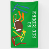 Flag Football Banquet Ende der Saison Party Banner (Vertikal)