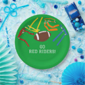 Flag Football Banquet Ende der Saison Party Pappteller (Party)