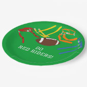 Flag Football Banquet Ende der Saison Party Pappteller (Schrägansicht)