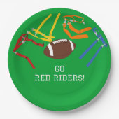 Flag Football Banquet Ende der Saison Party Pappteller (Vorderseite)