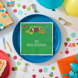 Flag Football Banquet Ende der Saison Party Serviette