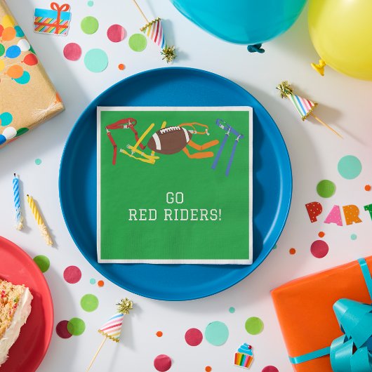 Flag Football Banquet Ende der Saison Party Serviette