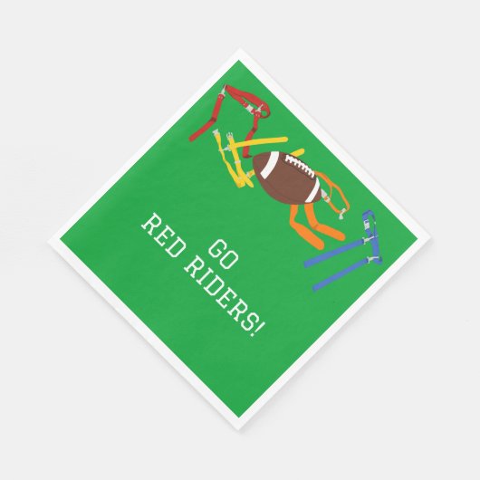 Flag Football Banquet Ende der Saison Party Serviette (Ecke)