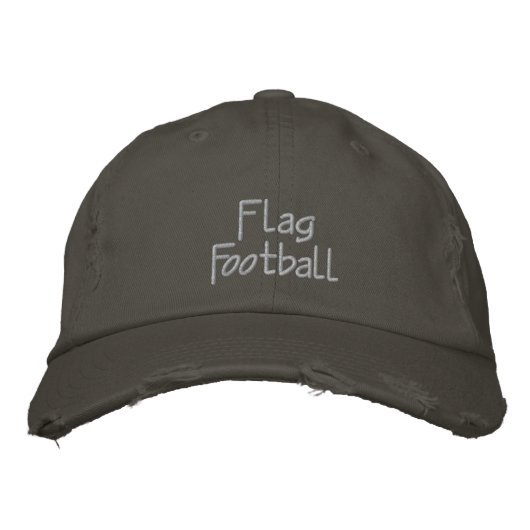 Flag Football bestickt Baseballkappe / Hut (Vorderseite)