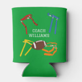 Flag Football Coach Player Personalisiert Dosenkühler (Rückseite)