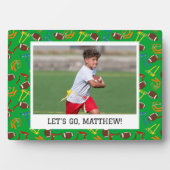 Flag Football Coach Player Personalisiert Fotoplatte (Vorderseite)