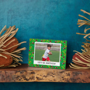 Flag Football Coach Player Personalisiert Fotoplatte