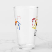 Flag Football Coach Player Personalisiert Glas (Rechts)