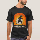 Flag Football Girl Women Schnell für Sie auf Flag T-Shirt (Vorderseite)