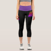 Flag Football Is My Life Capri Leggings (Vorderseite)