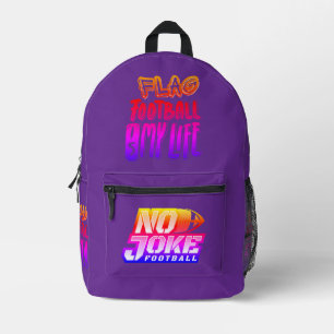 Flag Football ist mein Leben  Bedruckter Rucksack