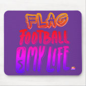 Flag Football Ist Mein Leben Mousepad (Vorne)