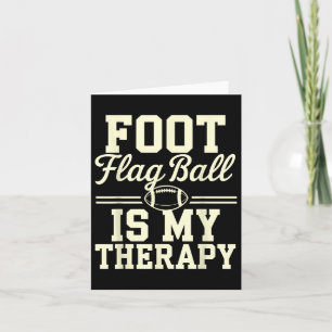 Flag Football ist meine Therapie Funny Flag Footba Karte