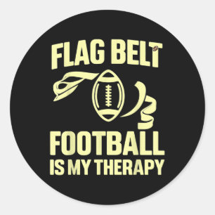 Flag Football Therapie Gürtel Sportliga Trainer Pl Runder Aufkleber