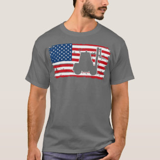 Flag "Forklift Driver USA" T-Shirt