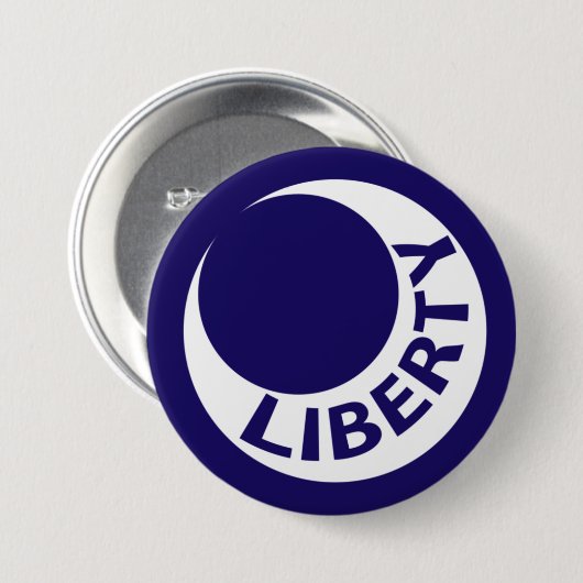 Flag Fort Moultrie, South Carolina Button (Vorne & Hinten)