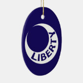 Flag Fort Moultrie, South Carolina Keramik Ornament (Rechts)