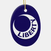 Flag Fort Moultrie, South Carolina Keramik Ornament (Hinten)