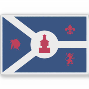 Flag Fort Wayne, Indiana Aufkleber