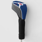 Flag Fort Wayne, Indiana Golf Head Cover Headcover (angewinkelt)