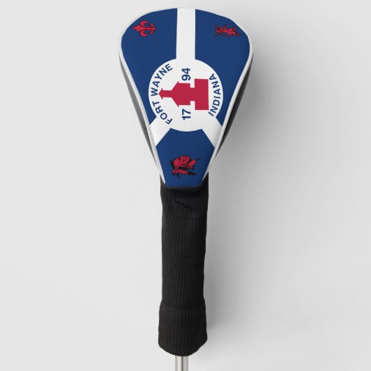 Flag Fort Wayne, Indiana Golf Headcover (Vorderseite)