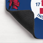 Flag Fort Wayne, Indiana Mousepad (Ecke)