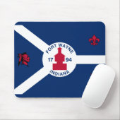 Flag Fort Wayne, Indiana Mousepad (Mit Mouse)