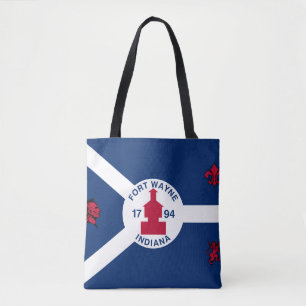 Flag Fort Wayne, Indiana Tote Bag Tasche