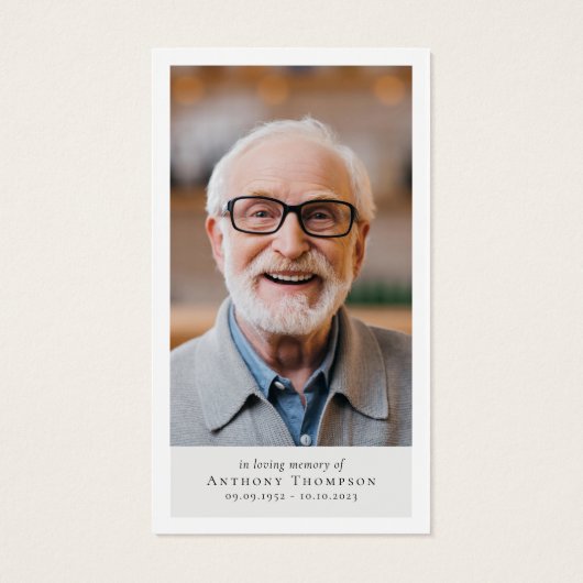 Flag Foto Beerdigung Gefallen Gedenkkarte (Rückseite)