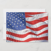 Flag/Foto Militärische willkommene Zuhause Party E Einladung (Rückseite)