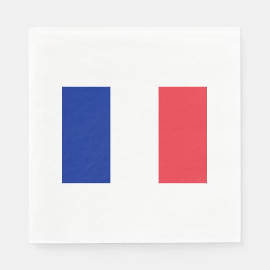 Flag France Paper Napkins Serviette (Vorderseite)