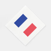 Flag France Paper Napkins Serviette (Ecke)