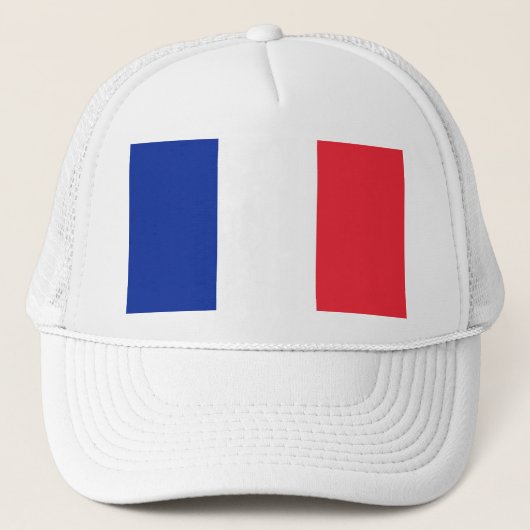 Flag France Trucker Hat Truckerkappe (Vorderseite)